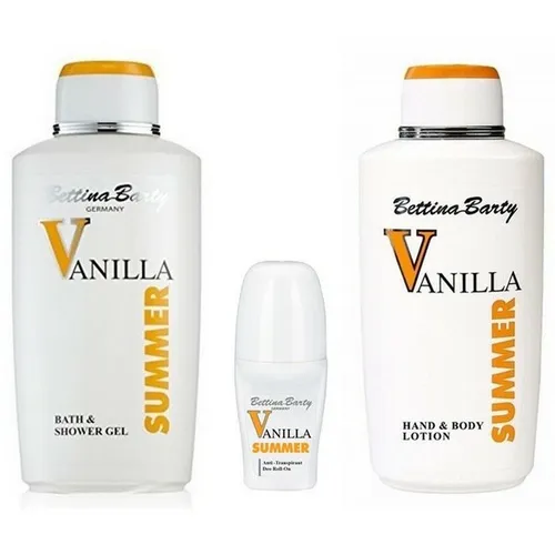 Bettina Barty Summer Vanilla Shower Gel + Body Lotion, je 500ml + Deodorant 50ml