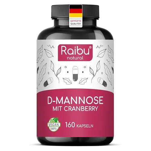 Raibu D-Mannose Kapseln mit Cranberry