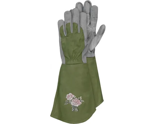 Triuso Gartenhandschuhe Kunstlederhandschuhe Rosegarden Gr. 8 extra lang