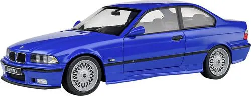 Solido 1:18 BMW E36 M3 Coupe 1996 blau - Detailgetreues Die-cast Modell, ideal als Geschenk für Auto-Enthusiasten