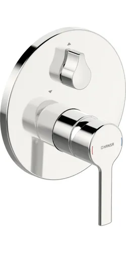 Hansa 83849573 Fertigmontageset | Einhand-Wannen-Batterie HANSARONDA - Armaturen mit chromfarbener Rosette für einfache Montage, bietet akustisch angenehmes Baderlebnis und ermöglicht manuelle Umstellung von Wanne auf Brause.
