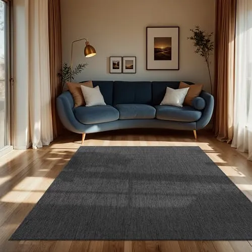 Paco Home Outdoorteppich Anthrazit 300x400 cm - Teppiche & Böden, strapazierfähiger Outdoorteppich aus 100% Polypropylen, pflegeleicht und ideal für Innen- und Außenbereiche, perfekt für Fußbodenheizung geeignet.