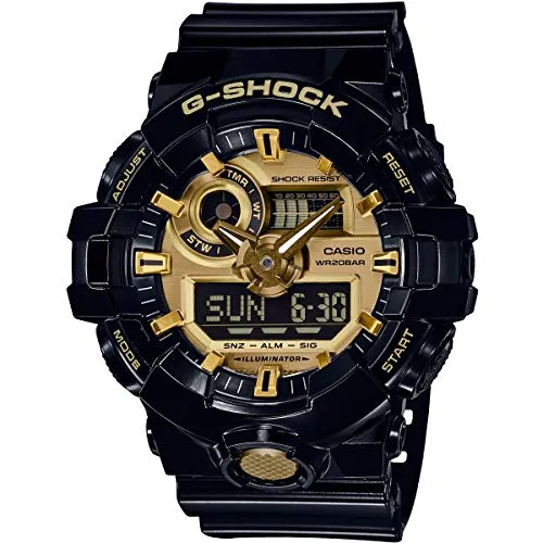 Casio G-SHOCK GA-710GB-1AER Armbanduhr - Armbanduhren für Herren, schockresistent und bis 20 Bar wasserdicht – perfekt für extreme Bedingungen und Abenteuer.