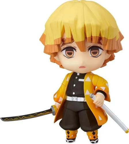 Kimetsu no Yaiba: Nendoroid Actionfigur Zenitsu Agatsuma 10 cm - Detailreiche Nendoroid Actionfigur Zenitsu Agatsuma aus Kimetsu no Yaiba: Demon Slayer. Ca. 10 cm groß, perfekt für Sammler und Fans von Manga & Anime, inklusive Base für stabile Präsentation.