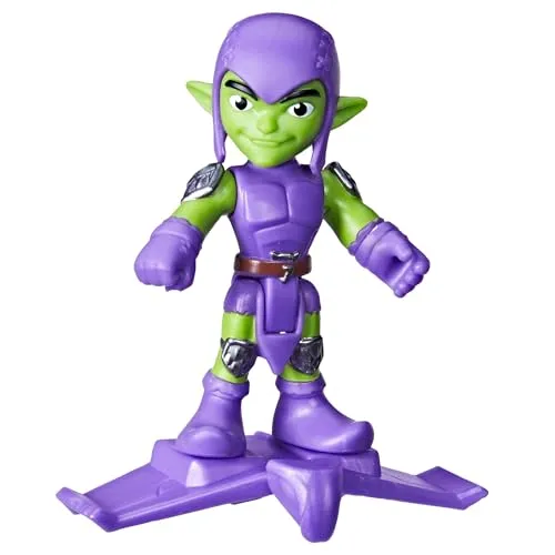 Marvel Spidey und Seine Super-Freunde Grüner Kobold Action-Figur mit Gleiter-Accessoire, 7,6 cm
