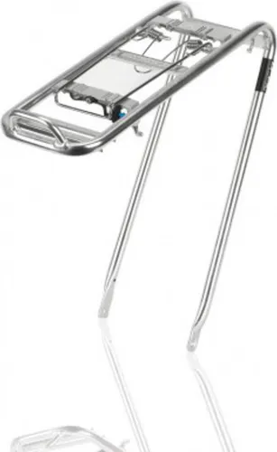 XLC Carry More Gepäckträger, Chrome, 26-28 - Gepäckträger aus hochwertigem, langlebigem Material, ideal für sicheres Transportieren von Lasten auf Ihrem Fahrrad.