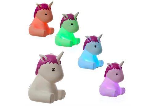 HOLLYHOPPER LED Nachtlicht Einschlaflicht Nachtlicht Einhorn LILLY Farbwechsel Automatik, RGB (rot, grün, blau)