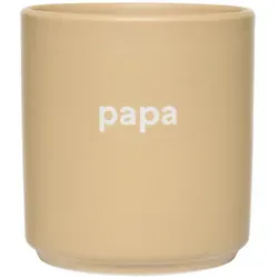 Design Letters Lieblingsbecher Beige Papa Tasse in beige von DESIGN LETTERS