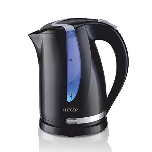 HAEGER BLACKNESS Elektrischer Wasserkocher 1,7L – 2200W