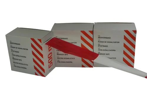 Rol. a 500 m ABSPERRBAND rot-weiß Warnband Abgrenzungsband Folienabsperrband 4