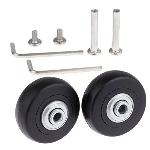 Sets Gepäck Transparent Koffer Ersatzräder mit Achsen Schraubenschlüssel Reparaturlager (50 * 18 mm) 2