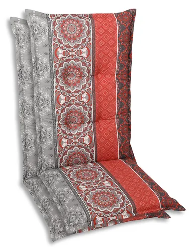 GO-DE Textil Sesselauflage Mittellehner 2er Set