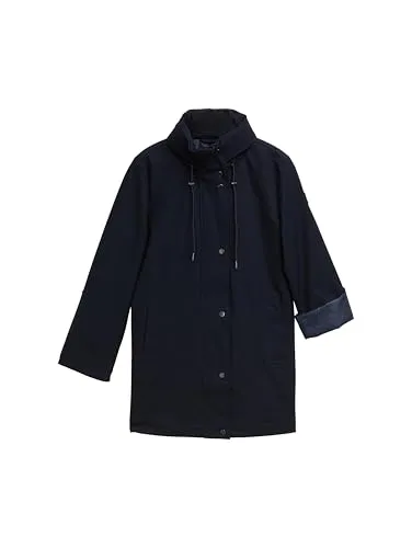 TOM TAILOR Sommerparka - Leichter Parka für den Sommer - Stylischer, leichter Parka mit Stehkragen und praktischen Taschen. Ideal für die Übergangszeit, gefertigt aus pflegeleichten Materialien für hohen Tragekomfort.