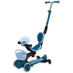GLOBBER GO-UP BABY 360 LIGHTS petrol-hellblau - 3-in-1 Kinderfahrzeug mit Leuchtrollen und patentiertem Klappmechanismus, ideal für Kinder von 1 bis 5 Jahren.