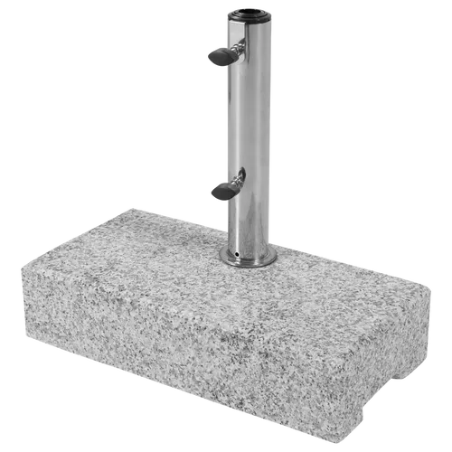 Doppler Balkon Granitsockel 25 kg - Stabiler Schirmständer aus hochwertigem Granit, ideal für sicheren Halt auf dem Balkon