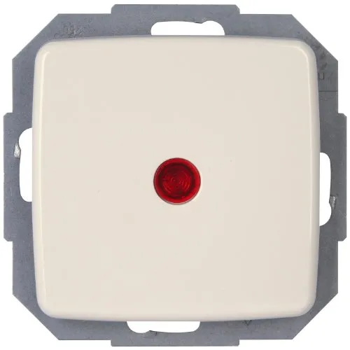 Kopp 586671081 Rivo Kontrollschalter (Aus- und Wechselschalter) beleuchtet, reinweiß (ral 9010)