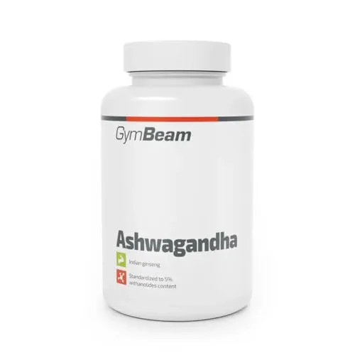 GymBeam Ashwagandha Kapseln hochdosiert – 500 mg pro Kapsel, vegane Kapseln