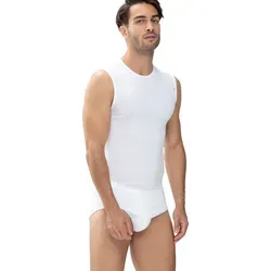 Mey Herren-Unterhemd Noblesse Feinripp Weiß Größe 5 in weiß von mey