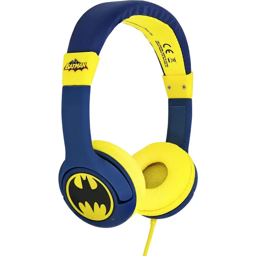 OTL Batman Caped Crusader Kids - Kopfhörer für Kinder, offiziell lizenziert und perfekt für kleine Batman-Fans, ideal für Musik, Filme und Homeschooling.