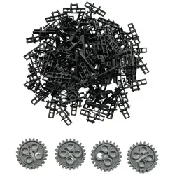 LEGO® Kettenglieder Schwarz und Zahnräder Grau NEU! Menge 54x - Schwarz