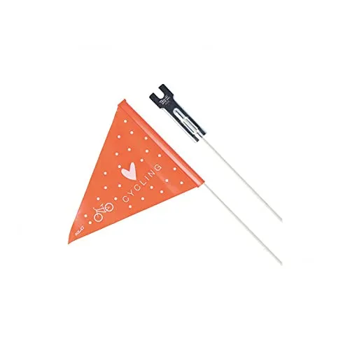 XLC Sicherheitswimpel-2503290000 Schwarz/Orange Einheitsgröße