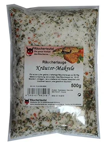 Räucherteufel Räucherlauge Kräuter-Makrele 500g