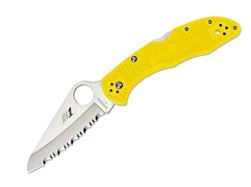 Spyderco Salt 2 Yellow Serrated Taschenmesser