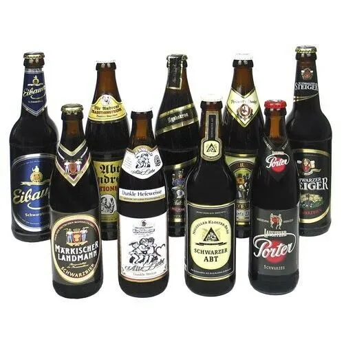 Schwarzbier Bierset (9 Flaschen à 0,5l) - Genießen Sie ein hochwertiges Schwarzbier mit 5,2% vol. in praktischem Bierset – perfekt für gesellige Abende und Bierliebhaber.
