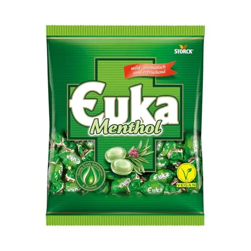 Euka Menthol – 1 x 425g Eukalyptus-Menthol Bonbons in grün von Bunte Welt