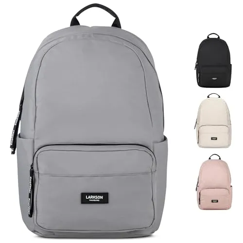 LARKSON Schulrucksack No 3 - Wasserabweisend und mit Laptopfach - Schulrucksack für Teenager, wasserabweisend mit praktischem Laptopfach und Seitentasche, ideal für Schule und Freizeit.