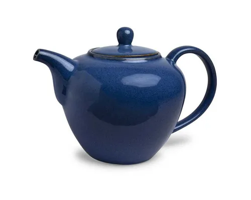 TeaLogic Teekanne Matilda Porzellan blau 1,2 L - Teekocher aus hochwertigem Porzellan, spülmaschinen- und mikrowellengeeignet, ideal für den täglichen Gebrauch im Haushalt.