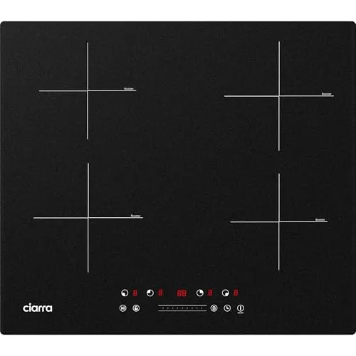 CIARRA CBBIH4B Induktionskochfeld 60 cm mit Power Booster