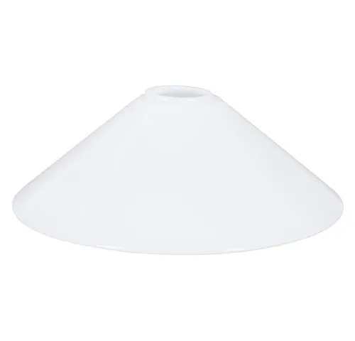 Schusterschirm weiß glänzend Ø 250mm - Vestaschirm Lampenglas für E27 - Lampenschirm E27 aus weiß glänzendem Glas (Ø 250mm), ideal als Ersatzglas für Tisch-, Steh- und Pendelleuchten. Verleihen Sie Ihren Lampen neuen Charme und Stil!