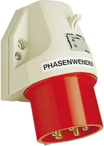 Walther CEE-WANDGER.ST.M.PHASENW.5X32A - STECKVORRICHTUNGEN, robuster Phasenwender für Außenanwendungen mit IP44 Schutz, ideal für industrielle Einsätze und sichere Stromverteilung.