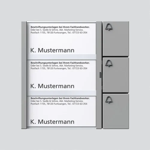 Siedle Namensschilder von Siedle&Söhne Tasten-Modul Funktionsmodule