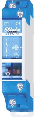 Eltako XR12-100-230V Installationsschütz 25A - Sonstige Elektroinstallationsartikel mit Handbetätigung, 100% Einschaltdauer und hoher Prüfspannung für zuverlässige Sicherheit in Ihrer Elektroinstallation.