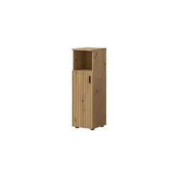Badschrank Mone von xonox.home – Modern & Platzsparend - Hoch- & Midischränke fürs Bad: Badschrank Mone in Artisan Oak Nachbildung bietet mit kompakten Maßen und 2 Fächern optimalen Stauraum für Ihr Badezimmer. Pflegeleicht und zeitlos im Design.
