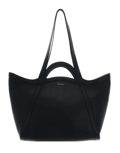 Coccinelle Amalia Shopper schwarz E1S9P110101-001 - Damentaschen aus hochwertigem genarbtem Leder, stilvoll und geräumig für den täglichen Gebrauch.