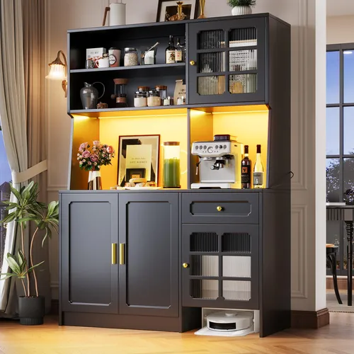 MODFU Lowboard TV-Schrank mit LED-Beleuchtung