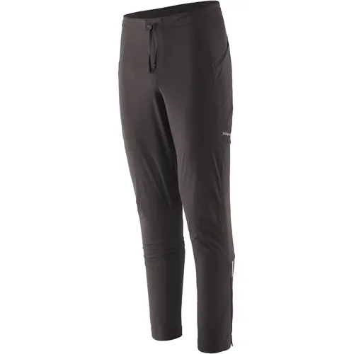 Patagonia Wind Shield Pants - Laufhose Gr S grau/schwarz - Langlaufhose in Grau/Schwarz, Größe S; hoch funktionell und dehnbar für optimalen Komfort beim Roadrunning.
