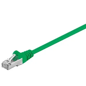 goobay RJ-45 Netzwerkkabel 3,0 m grün bis zu 1,00 Gbit/Sek. bis zu 100 MHz, 1 St.