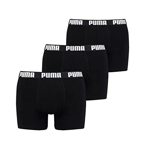 PUMA BODYWEAR Boxershorts Everyday Comfort Cotton Stretch 3er Pack - Bequeme Boxershorts aus 95% Baumwolle und 5% Elasthan, ideal für den täglichen Gebrauch. Der Logo-Bund sorgt für zusätzlichen Komfort.