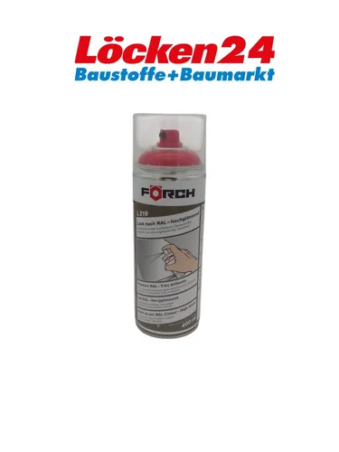 Förch Lack nach RAL-Farben hochglänzend L219 RAL 3020 Verkehrsrot 62102605