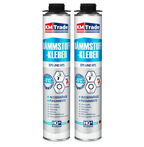 Dämmstoffkleber 2 x 750ml Klebeschaum Profi Perimeterkleber Top Qualität