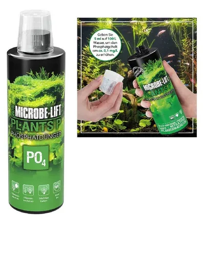 ARKA Biotechnologie GmbH Aquarien-Substrat Microbe-Lift 473 ml flüssiger Aquarien Phosphor Dünger Plants P
