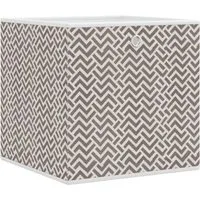vidaXL Faltboxen 10 Stk. Braun 32x32x32 cm - Praktische faltbare Aufbewahrungsboxen aus strapazierfähigem Vliesstoff, ideal zur Organisation von Kleidung, Spielzeug und mehr. Sparen Sie Platz mit dem cleveren, klappbaren Design und genießen Sie einfachen Zugriff dank robuster runder Ösen.