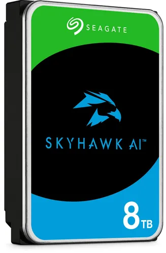Seagate SkyHawk AI ST8000VE001 - 8 TB interne Festplatte - Intern 8 TB Festplatte für Videoüberwachung, optimiert für KI-Anwendungen und mit 3 Jahren Seagate Rescue Datenwiederherstellung.