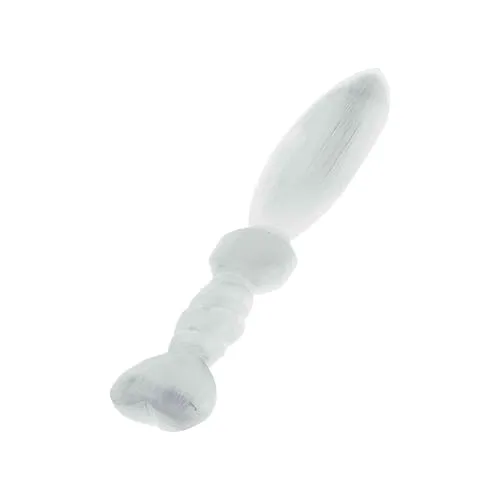 NKlaus Selenit Energiestab 30 x 5 cm – weißer Naturstein mit Strukturgriff – ideal für Meditation, Rituale und energetische Reinigung – spirituelles Dekoobjekt 16666