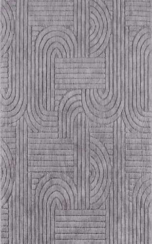 Grau Teppich Abstraktes Geometrisches Muster Kurzflor Wohnzimmerteppich