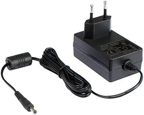 Poppstar AC DC Netzteil 12V 2A (Netz-Adapter 24W / 12V Ladekabel für Externe Festplatten-Gehäuse, Dockingstation UVM.) mit DC-Stecker 3,5mm/1,35mm